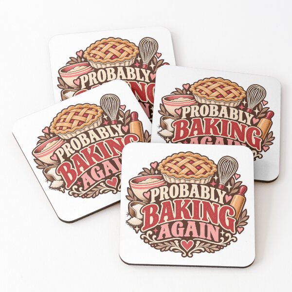 Item preview, Probably Baking Again Retro Design designed and sold by Thai Vibe Studio.