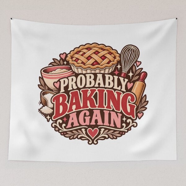 Item preview, Probably Baking Again Retro Design designed and sold by Thai Vibe Studio.