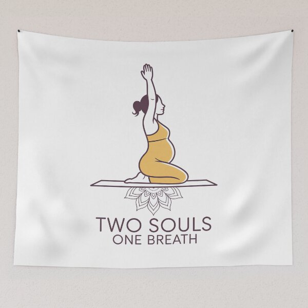 Item preview, Two Souls One Breath Plum Mustard Artwork designed and sold by 108stillness.