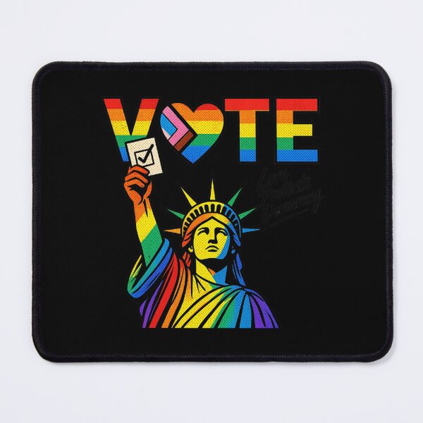 Item preview, LGBTQ Vote People Power – Pride Equality Democracy designed and sold by TEEJAMBOREE.
