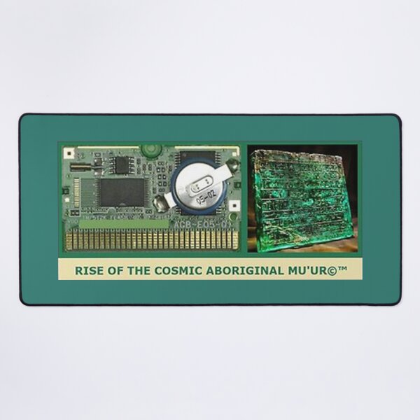 Item preview, Mu’ur (UM) Empire™ al-Benhadiel©™ design, Emerald Tablet Circuitry, green background designed and sold by HardyKnitDesign.