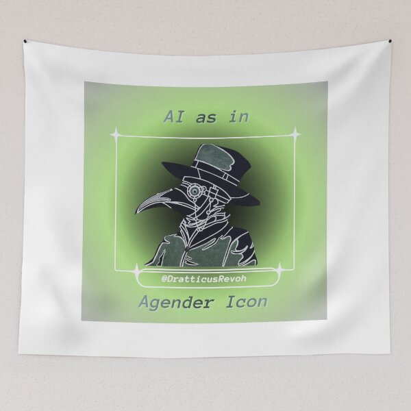 Item preview, Agender: AI As In Agender Icon designed and sold by DratticusRevoh.