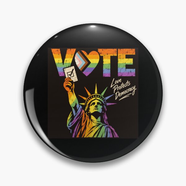 Item preview, LGBTQ Vote People Power – Pride Equality Democracy designed and sold by TEEJAMBOREE.