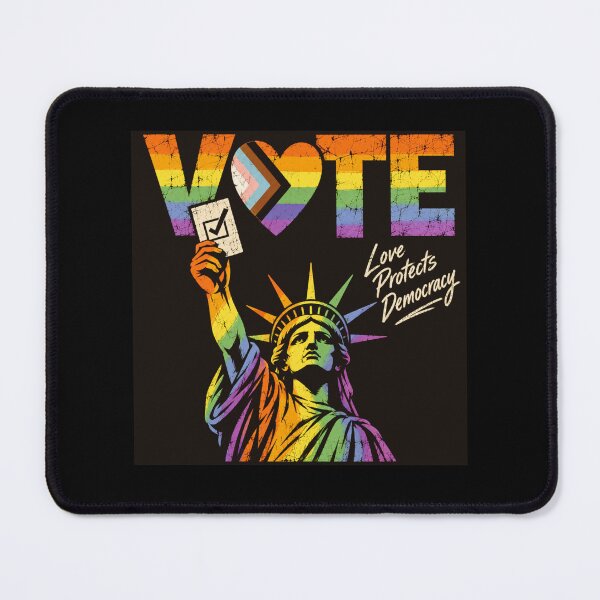 Item preview, LGBTQ Vote People Power – Pride Equality Democracy designed and sold by TEEJAMBOREE.