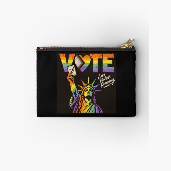 Item preview, LGBTQ Vote People Power – Pride Equality Democracy designed and sold by TEEJAMBOREE.