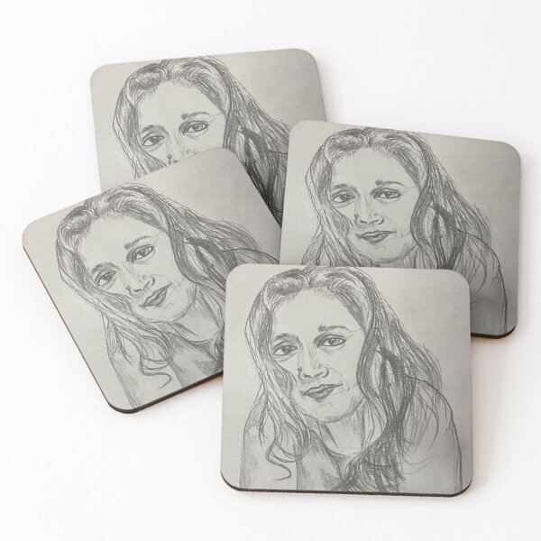 Item preview, Hand drawn wavy haired women designed and sold by breezeofart.