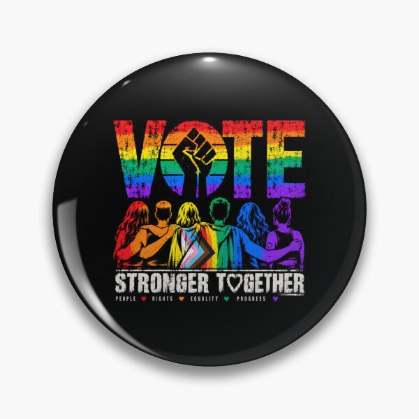 Item preview, Vote People Power – Pride Equality Democracy designed and sold by TEEJAMBOREE.
