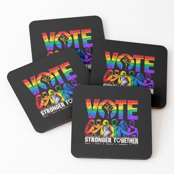 Item preview, Vote People Power – Pride Equality Democracy designed and sold by TEEJAMBOREE.