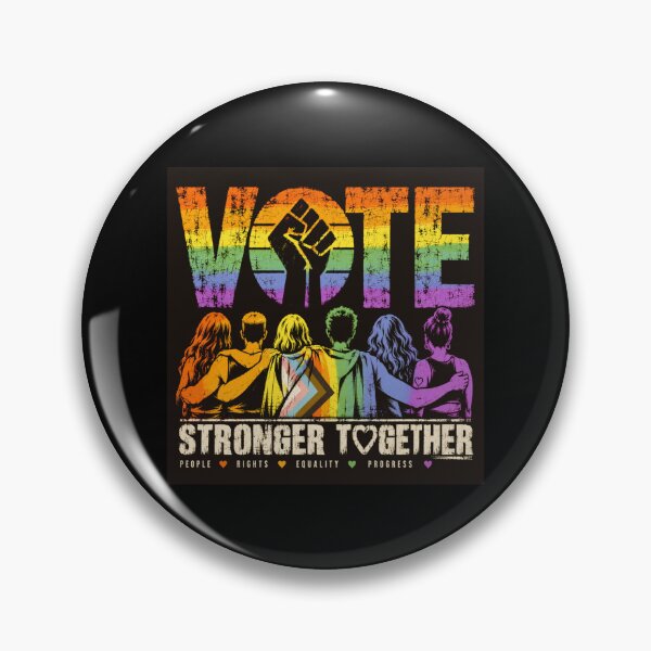 Item preview, Vote People Power – Pride Equality Democracy designed and sold by TEEJAMBOREE.