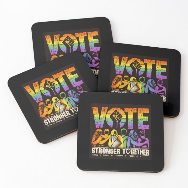 Item preview, Vote People Power – Pride Equality Democracy designed and sold by TEEJAMBOREE.