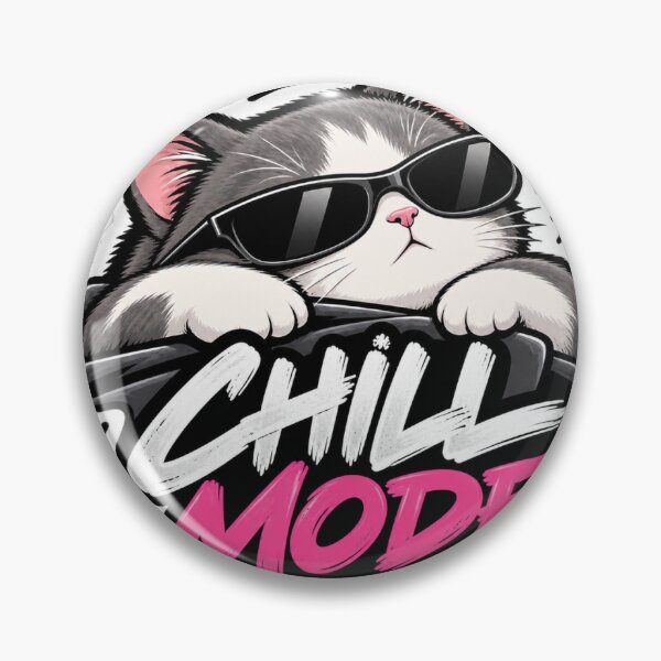 Item preview, Chill Mode Cat Sticker designed and sold by Thoufick designs.