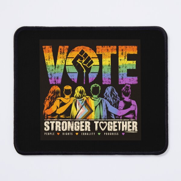 Item preview, Vote People Power – Pride Equality Democracy designed and sold by TEEJAMBOREE.