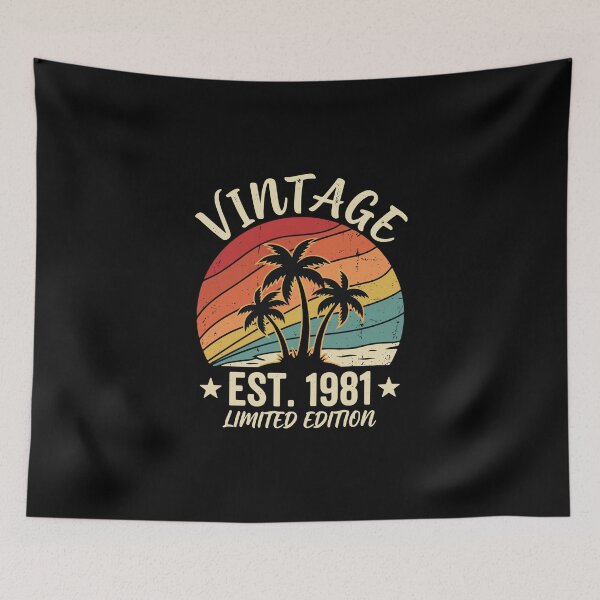 Item preview, Vintage Est. 1981 Limited Edition Born 1981 43rd Birthday designed and sold by PopStars1993.