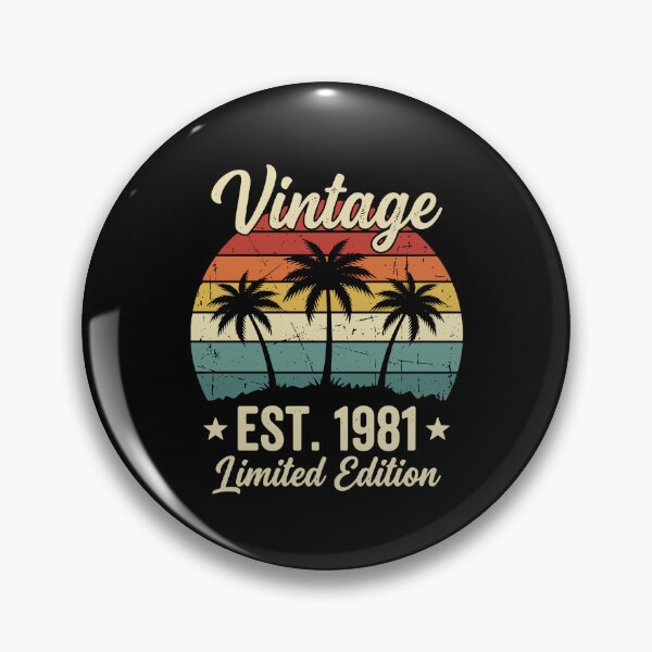 Item preview, Vintage Est. 1981 Limited Edition Birthday Born In 1981 Retro designed and sold by PopStars1993.