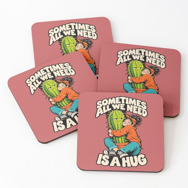 Item preview, Sometimes All We Need Is a Hug, Prickly Friendship. designed and sold by Endless7Art.