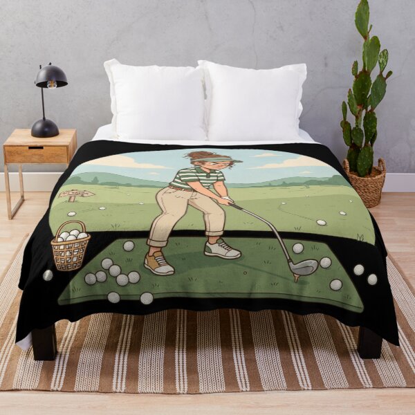 Item preview, Funny Female Golfer Driving Range Practice Struggle Art designed and sold by mood-draftsman.