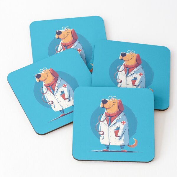 Item preview, Dog dressed as a doctor in a clinic designed and sold by anytka.