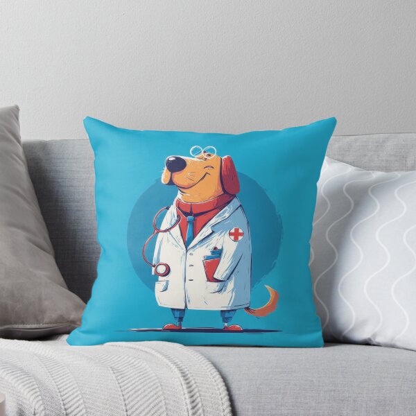 Item preview, Dog dressed as a doctor in a clinic designed and sold by anytka.