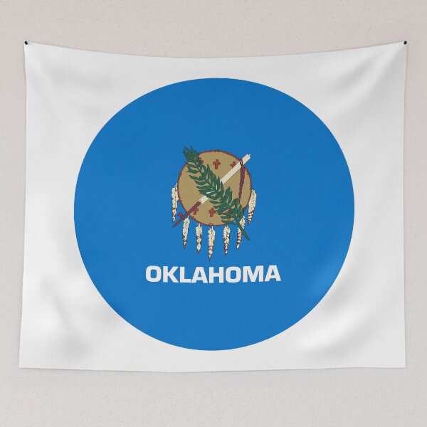 Item preview, Oklahoma Circle Flag Moving Away Gift, Homesick OK Present designed and sold by shitpostee.