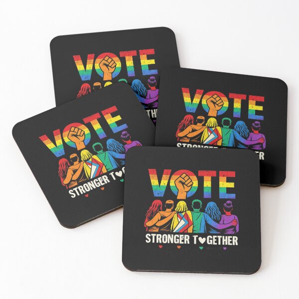 Item preview, Vote People Power – Pride Equality Democracy designed and sold by TEEJAMBOREE.