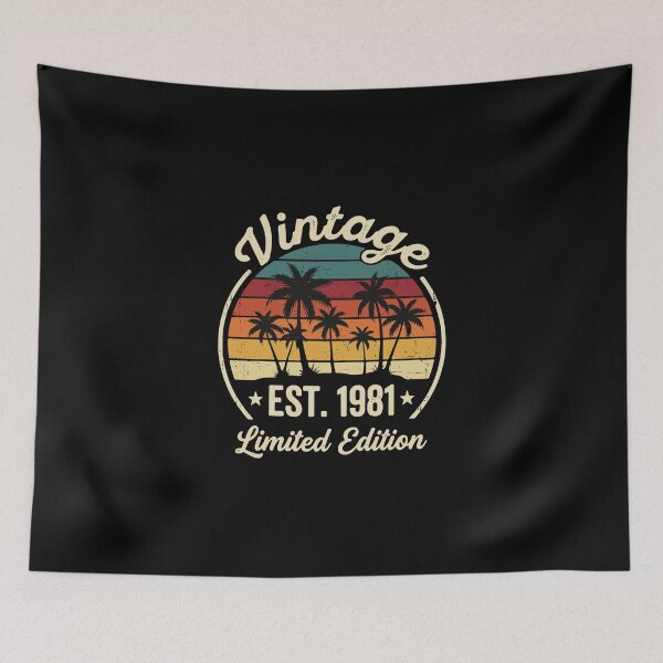 Item preview, Vintage Est. 1981 Limited Edition Birthday Born 1981 Men Women designed and sold by PopStars1993.