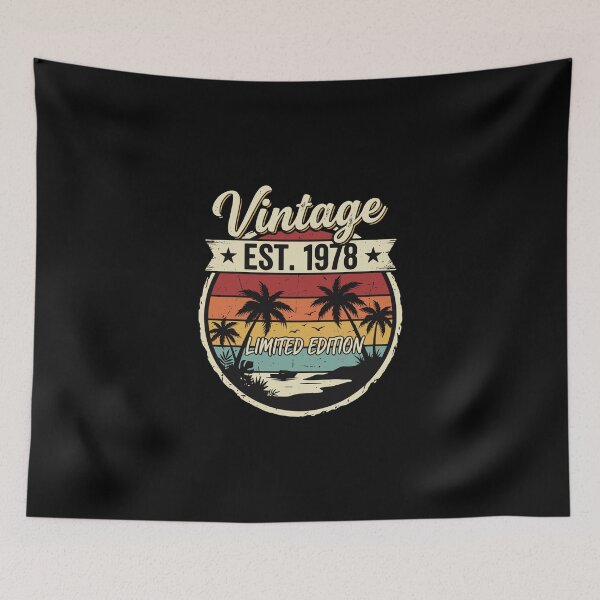 Item preview, Vintage Est. 1978 Limited Edition Born In 1978 Birthday designed and sold by PopStars1993.