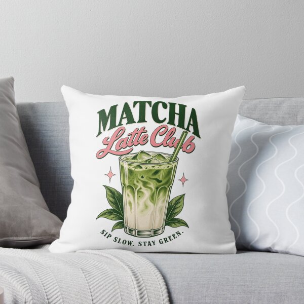 Item preview, Funny Matcha Latte Club Green Tea Lover Retro Cafe Barista designed and sold by JackCurtis1991.