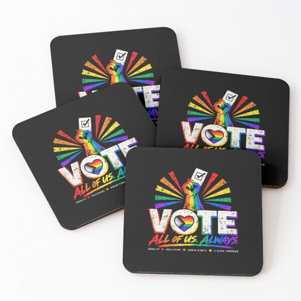 Item preview, Vote People Power – Pride Equality Democracy designed and sold by TEEJAMBOREE.