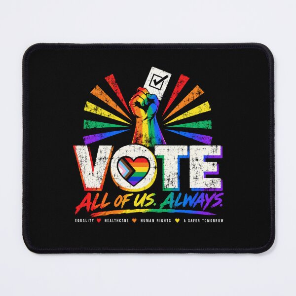 Item preview, Vote People Power – Pride Equality Democracy designed and sold by TEEJAMBOREE.