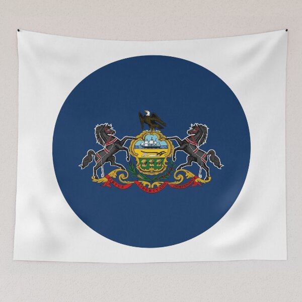 Item preview, Pennsylvania Circle Flag Moving Away Gift, Homesick PA Present designed and sold by shitpostee.