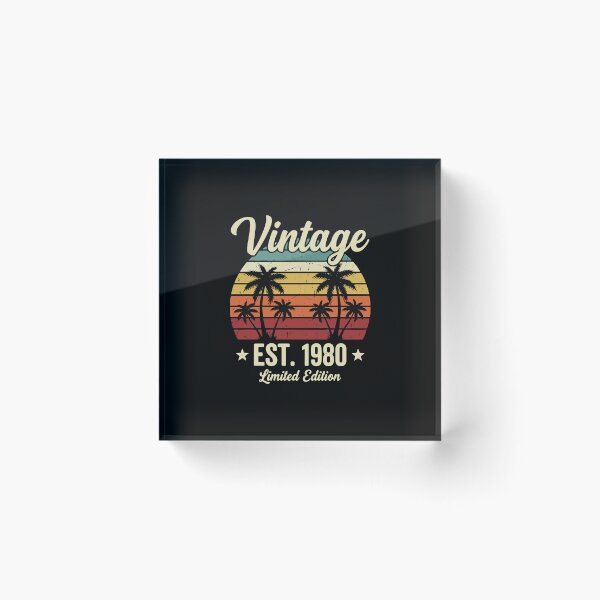 Artikelvorschau, Vintage, gegründet 1980, limitierte Auflage, Geburtstags-Retro-Edition, Jahrgang 1980 entworfen und verkauft von PopStars1993.