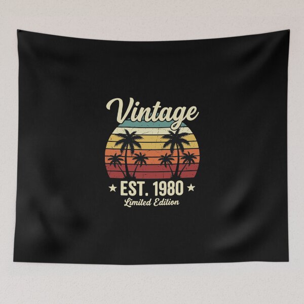 Item preview, Vintage Est. 1980 Limited Edition Born In 1980 Birthday Retro designed and sold by PopStars1993.