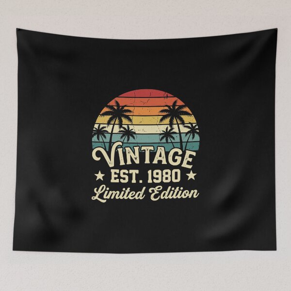 Item preview, Vintage Est. 1980 Limited Edition 44th Birthday Born 1980 Original designed and sold by PopStars1993.