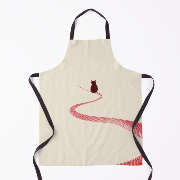 Item preview, Cat on a winding red path designed and sold by anytka.