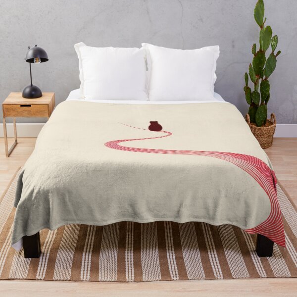 Item preview, Cat on a winding red path designed and sold by anytka.
