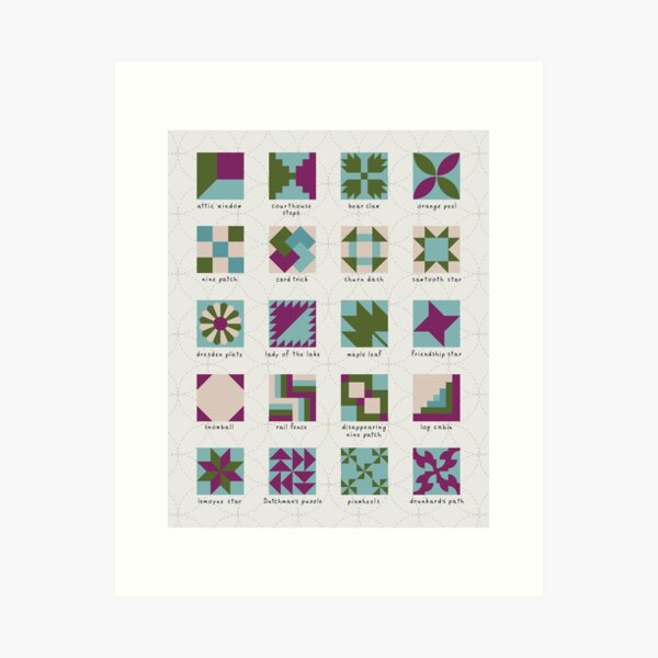Item preview, Classic Quilt Blocks Tropics designed and sold by Lindley General Store.