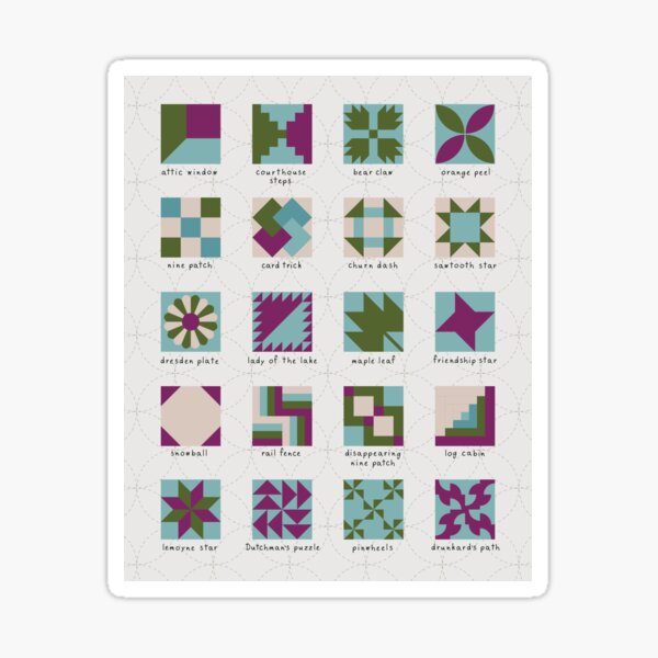 Item preview, Classic Quilt Blocks Tropics designed and sold by Lindley General Store.