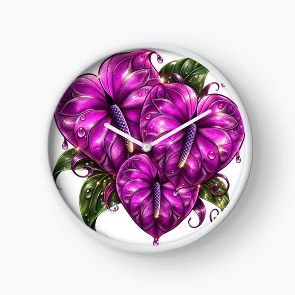 Item preview, Purple anthuriums from Namaloue designed and sold by cheznamaloue.