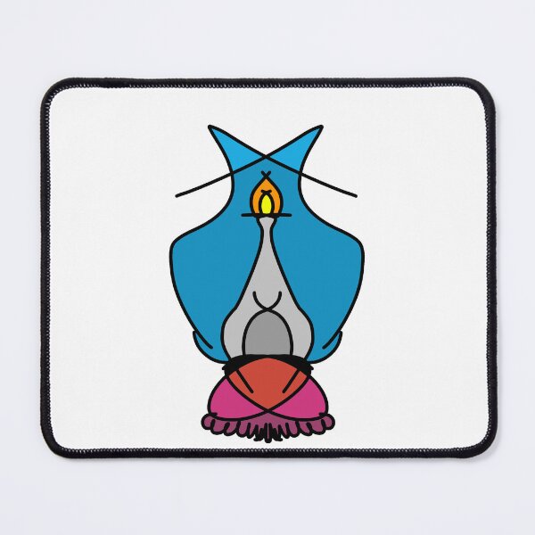 Item preview, Abstract Candle Flame Blue designed and sold by ZMKAndInk.