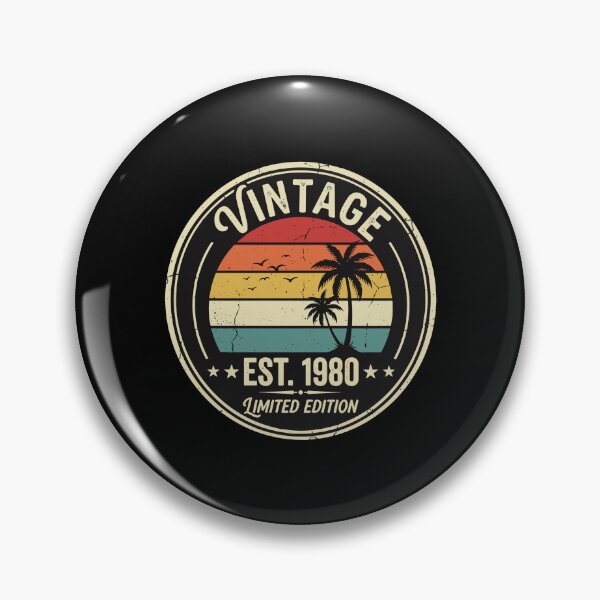 Item preview, Vintage Est. 1980 Limited Edition Birth Year Birthday  designed and sold by PopStars1993.