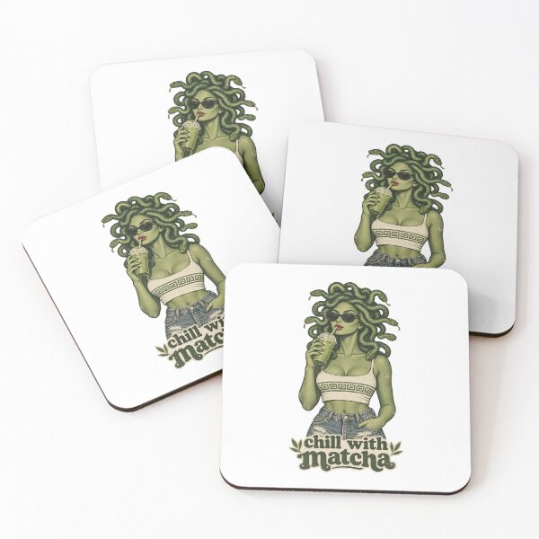Item preview, Chill With Matcha Funny Medusa Vintage Aesthetic Gift designed and sold by Artycom.