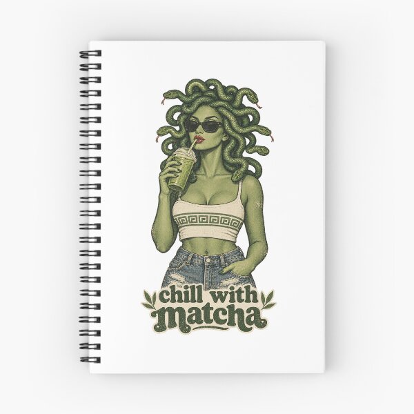 Item preview, Chill With Matcha Funny Medusa Vintage Aesthetic Gift designed and sold by Artycom.