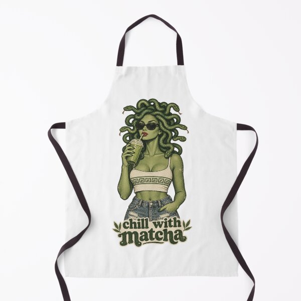 Item preview, Chill With Matcha Funny Medusa Vintage Aesthetic Gift designed and sold by Artycom.