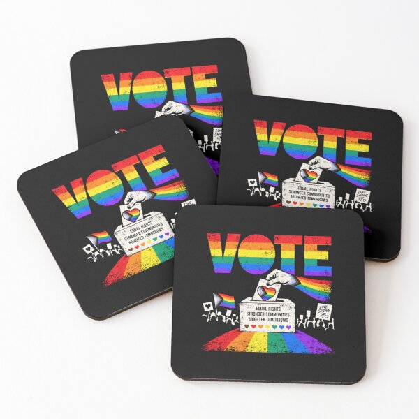 Item preview, Vote People Power – Pride Equality Democracy designed and sold by TEEJAMBOREE.