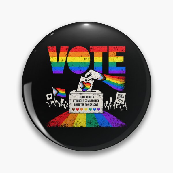 Item preview, Vote People Power – Pride Equality Democracy designed and sold by TEEJAMBOREE.