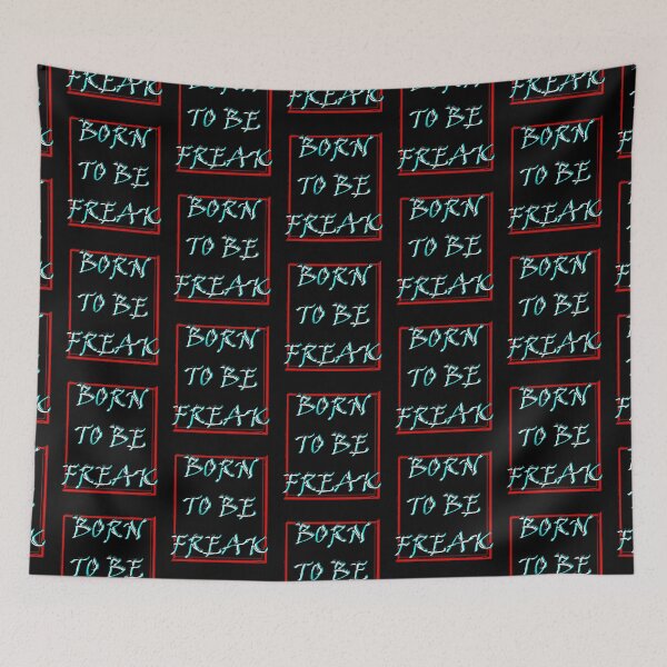 Item preview, Born To Be Freak Glitch Typography Alternative designed and sold by Edwere.