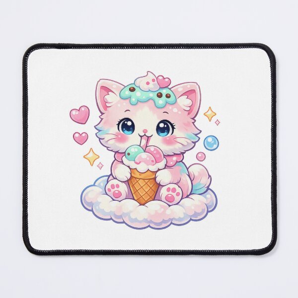 Item preview, Kawaii Cloud Cat Ice Cream designed and sold by Sommium .