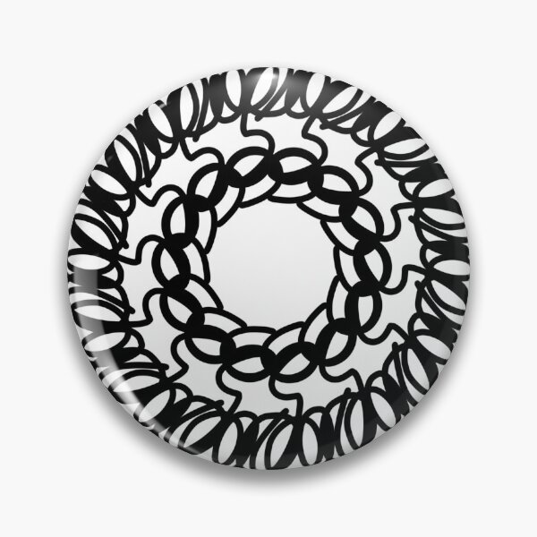 Item preview, Abstract Loop Mandala Black White designed and sold by ZMKAndInk.
