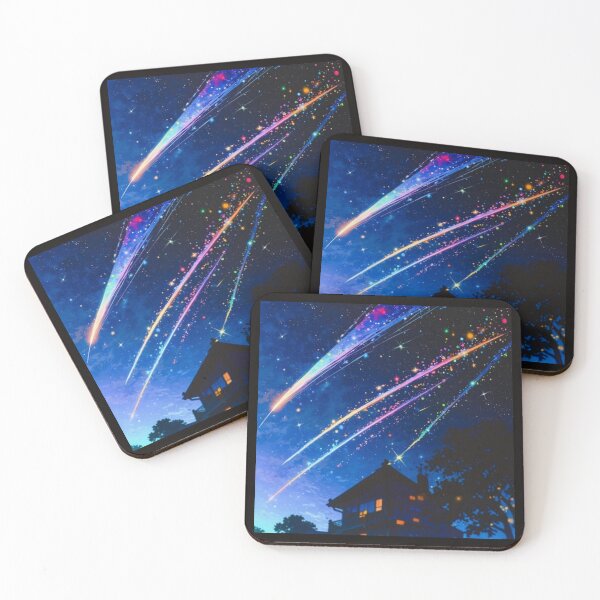 Item preview, Shooting Stars Over Cozy House Artwork  designed and sold by NivyasArtistry.