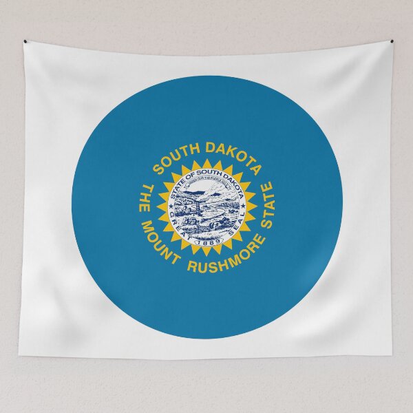 Item preview, South Dakota Circle Flag Moving Away Gift, Homesick SD Present designed and sold by shitpostee.
